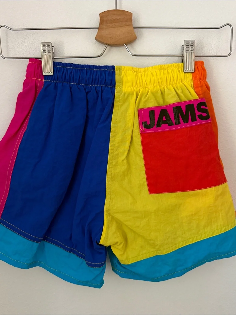 Jams World vintage Colorblock swim trunks shorts
